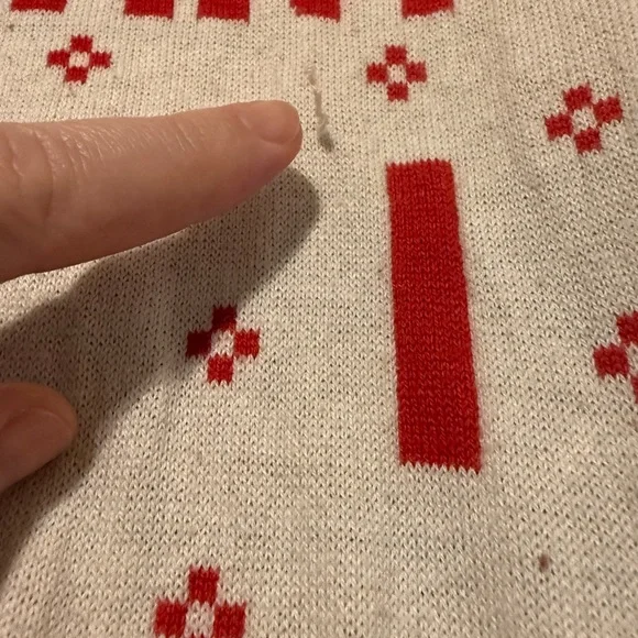 ELF Red and White Festive Crewneck Sweater - Picture 3 of 4